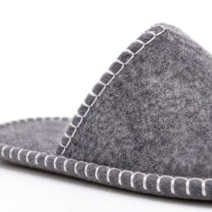 Felt Guest Slippers Set, 6 Pairs with Storage Bag