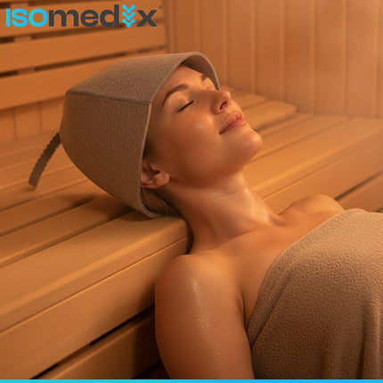 Filzhut für die Sauna – Thermoschutz, Universalgröße