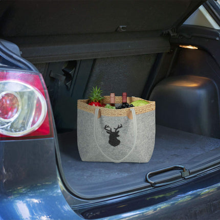 Sac en feutre avec motif cerf