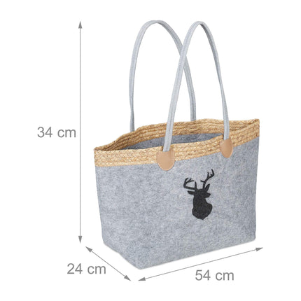 Sac en feutre avec motif cerf