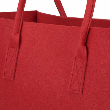 Felt basket with handle