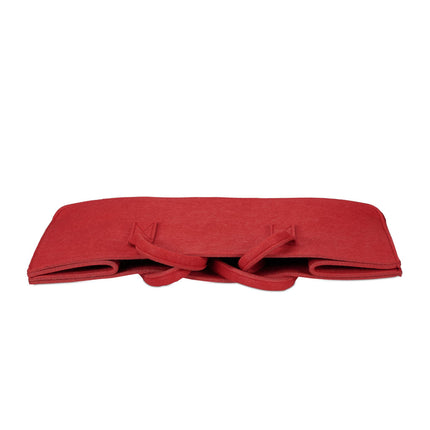 Felt basket with handle