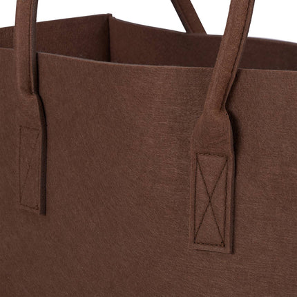 Felt basket with handle