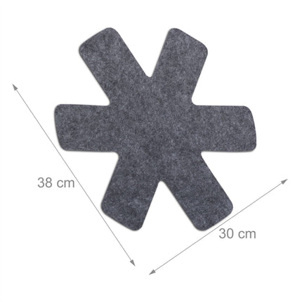 Felt pan cover, set of 6