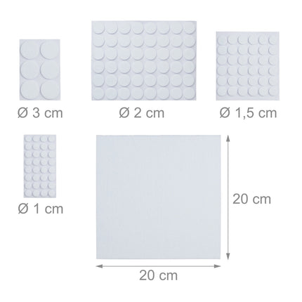 Felt sliders 240-pack