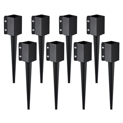 Fence Post Anchor Ground Spikes, 8-Pack, Fits 3.5 In