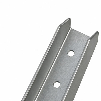 Fence Post Repair Kit with Ground Spike Anchors, 4-Piece Set, Silver
