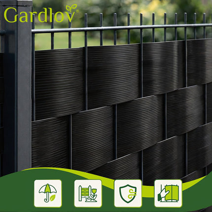 Weidezaunband 19cmx26m 700g/m2 anthrazit 23909 
