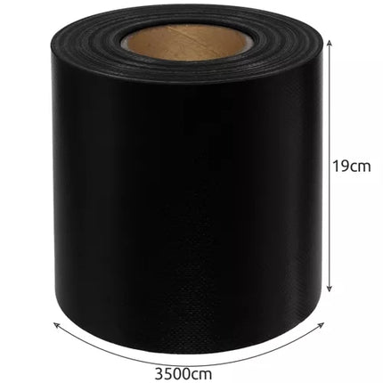 Schermtape 19cmx35m 630g/m2 zwart 23705