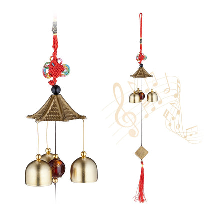 Feng Shui Metall-Windspiele, 2er-Set