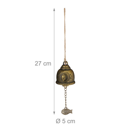 Feng Shui Wind Chimes, 4x Set with Bells