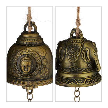 Feng Shui Wind Chimes, 4x Set with Bells