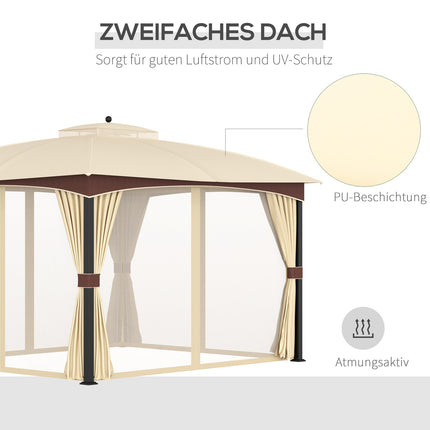 Partyzelt 3x4M mit Moskitonetzdach für draußen
