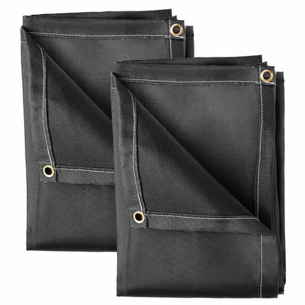 Fiberglass Welding Blankets 2-Pack, 8 x 10 ft, 550C
