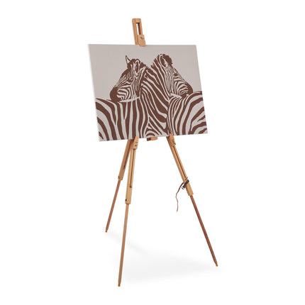 Field easel made of beech wood