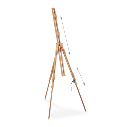 Field easel made of beech wood