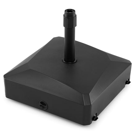 Fillable Mobile Umbrella Base, 176 lb, 4 Wheels, 2 Locks