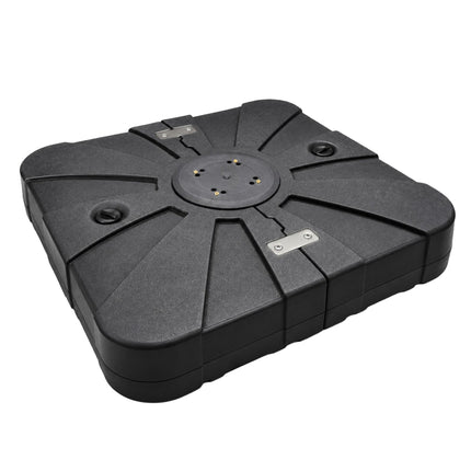 Fillable Parasol Base with Castors, Black, 85x85 cm