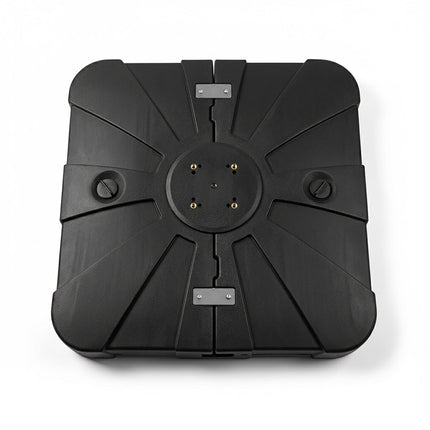 Fillable Parasol Base with Castors, Black, 85x85 cm