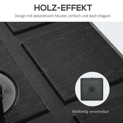 Befüllbarer Kunststoff-Schirmständer, 30-40 kg, Schwarz