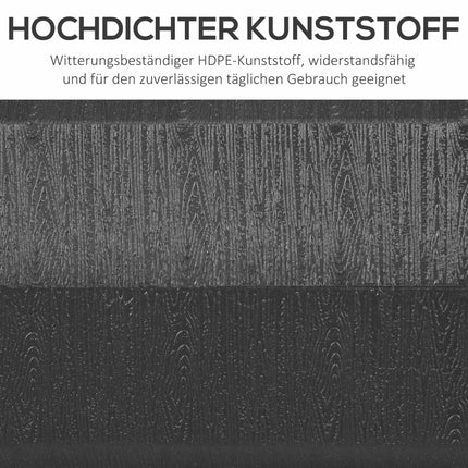 Befüllbarer Kunststoff-Schirmständer, 30-40 kg, Schwarz