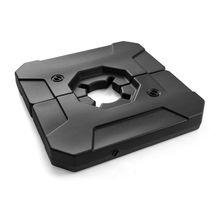 Befüllbarer Schirmständer, 2-teilig, HDPE, 89x89 cm, Schwarz