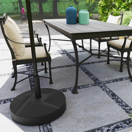 Befüllbarer Sonnenschirmständer, 30kg, Schwarz, HDPE, 36/38/48mm