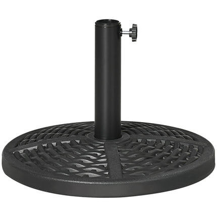 Fillable Umbrella Base, Rattan Style, Fits 38-48mm Poles