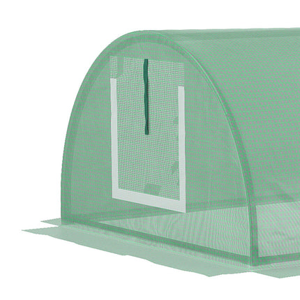 Mini-Tunnelgewächshaus, UV-beständige PE-Folie, Netzfenster