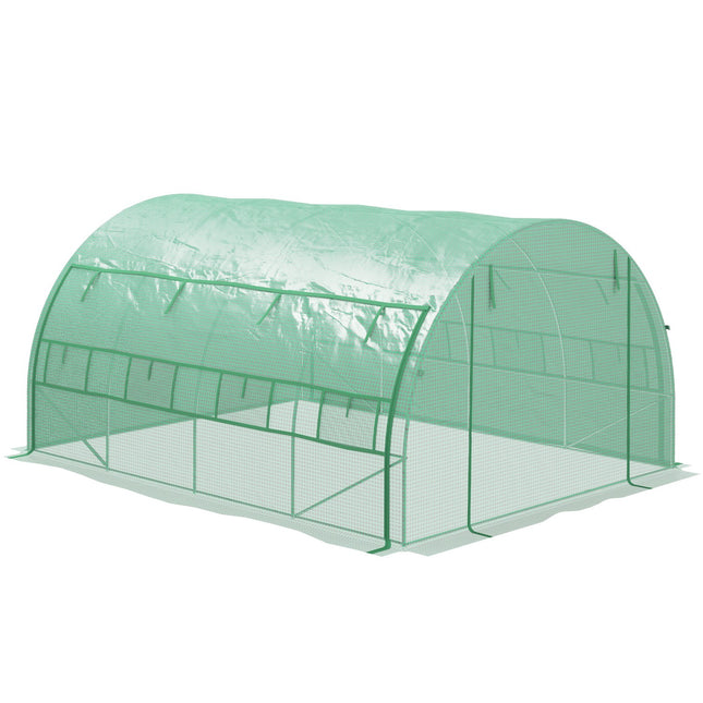 Gewächshaus-Folientunnel – begehbar, UV-geschützt, 3,97x3x2M