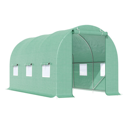 Green plant tunnel with window, 445x190x200 cm