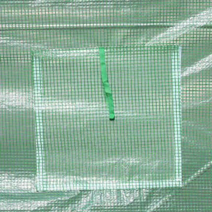 Folientunnel-Gewächshaus mit Fenster, grün, 5x2x2,1m