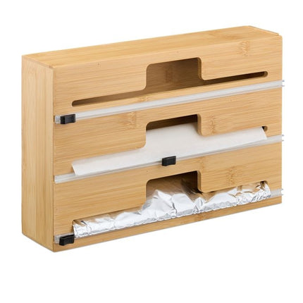 Folienspender aus Bambus