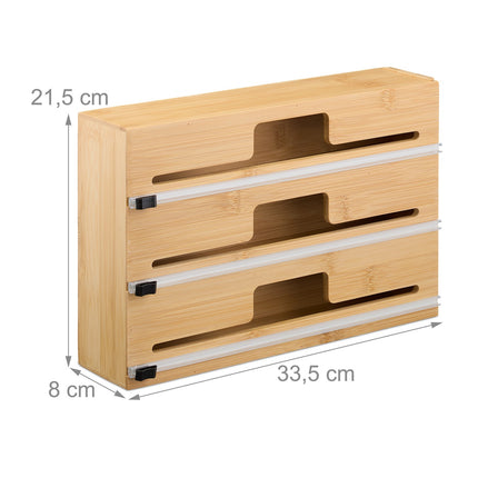 Folienspender aus Bambus
