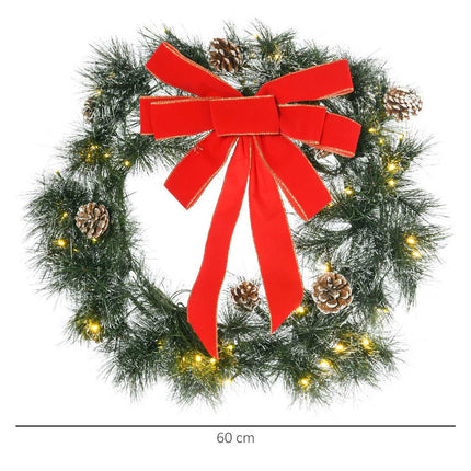 Weihnachtsbaumkranz, 60cm, grün, Aufhängeöse