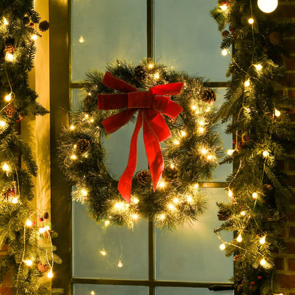 Weihnachtsbaumkranz, 60cm, grün, Aufhängeöse