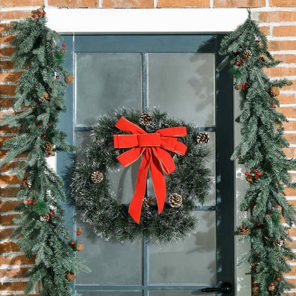 Weihnachtsbaumkranz, 60cm, grün, Aufhängeöse