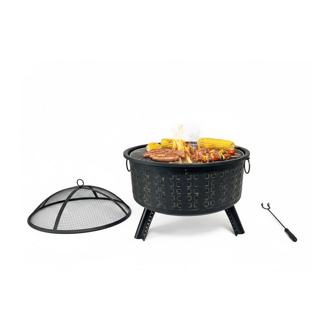 Feuerschale mit Grillrost – Outdoor-Kochen & Sicherheit