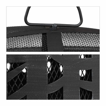 Fire Bowl with Spark Protection & Grill