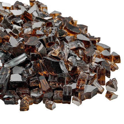 Fire Pit Glass, 10 lb Copper Reflective 1/2-Inch