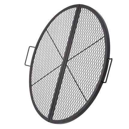 Fire Pit Grill Grate, Foldable Steel Round 36-Inch