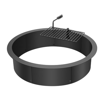 Fire Pit Insert Ring, 35 In OD 31 In ID, Steel BBQ Grate