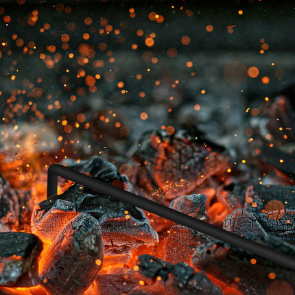 Feuerstelle mit Grillrost und Funkenschutz, klappbares Design