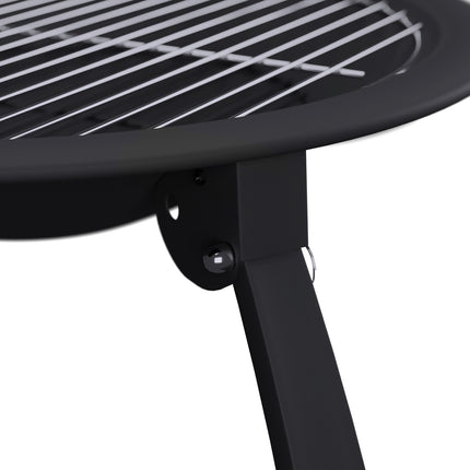 Feuerstelle mit Grillrost und Funkenschutz, klappbares Design