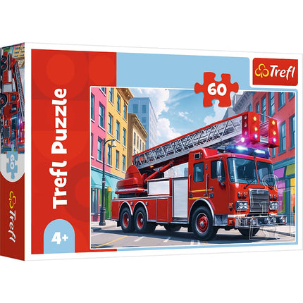 Feuerwehrauto Puzzle, 60 Teile, Spaß für Kinder