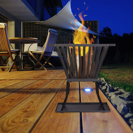 Feuerkorb XL mit Feuergabel