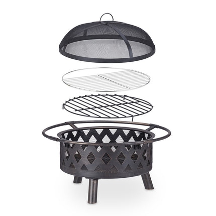 Fire basket with accessories