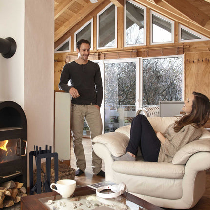 Fireplace 5 parts in black