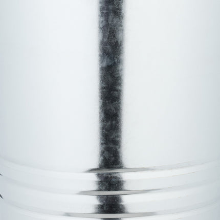 Kamin Ascheeimer mit Schaufel – Silberfarbenes Metall