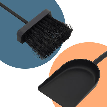 Fireplace Cleaning Set – Ash Broom & Shovel